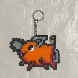 Perler bead keychain